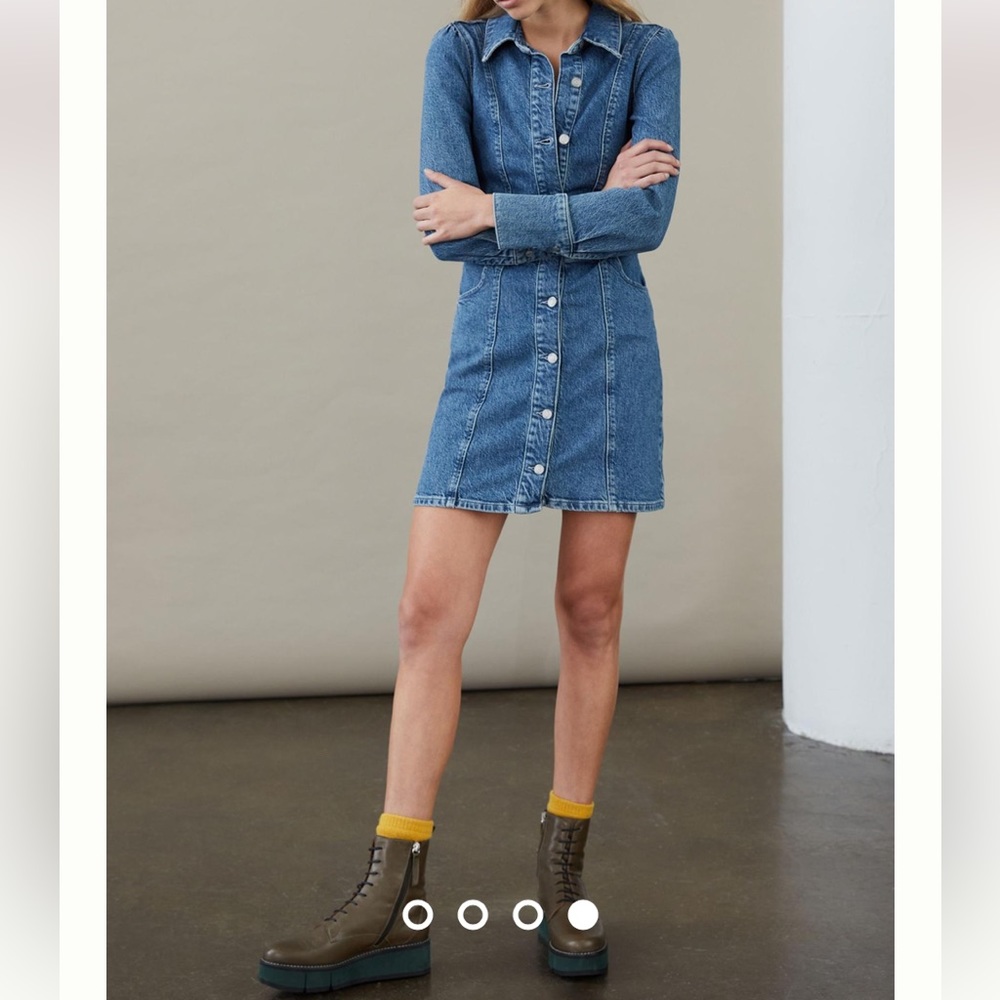 Anthropologie boyish minka denim mini dress NWT